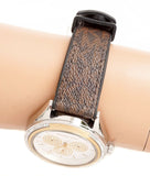 Michael Kors Jessa Multifunction Silver Dial Brown Leather Strap Watch For Women - MK7205 Buy Now By Michael Kors