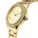 Bulova Multi Function Gold Dial Gold Steel Strap Watch for Women - 97N102 Buy Now By Bulova