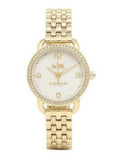 Coach Delancey Mother of Pearl Dial Gold Steel Strap Watch for Women - 14502478 Buy Now By Coach
