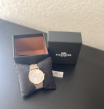 Coach Perry White Rose Gold Mesh Bracelet Watch for Women - 14503126 Buy Now By Coach