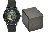 Emporio Armani Aviator Chronograph Black Dial Black Leather Strap Watch For Men - AR60028 Buy Now By Emporio Armani