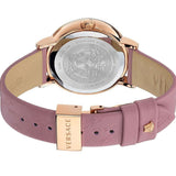 Versace Virtus Quartz Grey Dial Pink Leather Strap Watch for Women - VEHC00319 Buy Now By Versace