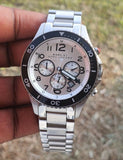 Marc Jacobs Rock Chronograph White Dial Silver Steel Strap Watch for Men - MBM5027 Buy Now By Marc Jacobs