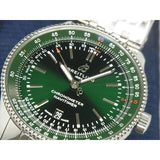 Breitling Navitimer Automatic 41mm Green Dial Silver Steel Strap Watch for Men - A17326361L1A1 Buy Now By Breitling