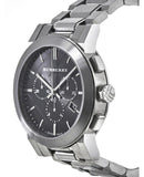 Burberry The City Black Dial Silver Steel Strap Watch for Men - BU9351 Buy Now By Burberry