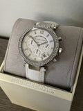 Michael Kors Parker White Dial White Leather Strap Watch for Women - MK2277 Buy Now By Michael Kors