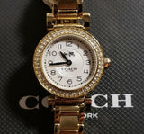 Coach Madison White Dial Gold Steel Strap Watch for Women - 14502403 Buy Now By Coach