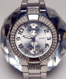 Guess Mini Prism Diamonds Silver Dial Silver Steel Strap Watch for Women - W12638L1 Buy Now By Guess