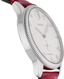 Gucci G Timeless Automatic Silver Dial Red Leather Strap Watch For Men - YA126346 Buy Now By Gucci