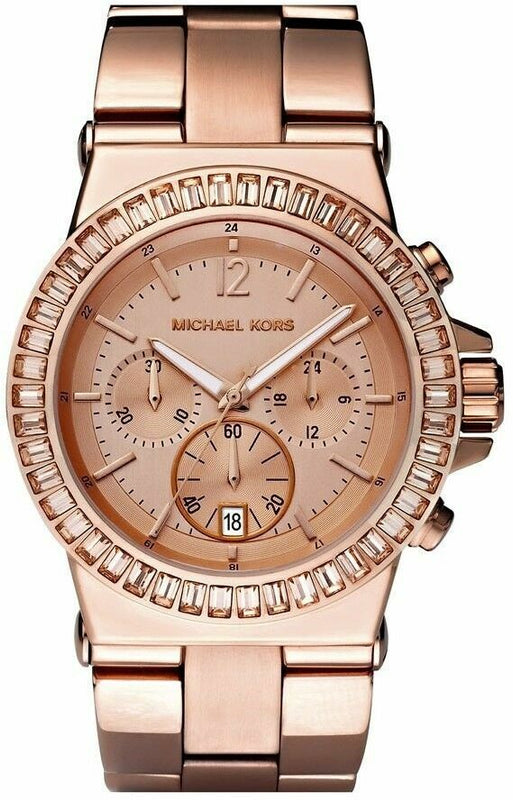 Michael Kors Dylan Rose Gold Dial Rose Gold Steel Strap Watch for Women - MK5412 Buy Now By Michael Kors
