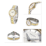 Gucci G Timeless Quartz Silver Dial Two Tone Steel Strap Watch For Women - YA126531 Buy Now By Gucci