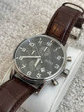 Hugo Boss Aeroliner Chronograph Quartz Grey Dial Brown Leather Strap Watch For Men - HB1512570 Buy Now By Hugo Boss