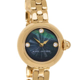 Marc Jacobs Courtney Mother of Pearl Black Dial Gold Steel Strap Watch for Women - MJ3460 Buy Now By Marc Jacobs