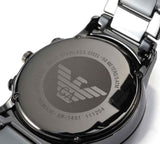 Emporio Armani Ceramica Chronograph Black Dial Black Steel Strap Watch For Men - AR1451 Buy Now By Emporio Armani