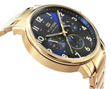 Tommy Hilfiger Daniel Chronograph Blue Dial Gold Steel Strap Watch for Men - 1710384 Buy Now By Tommy Hilfiger