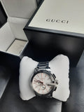 Gucci G Chrono Chronograph Silver Dial Silver Steel Strap Watch For Men - YA101201 Buy Now By Gucci