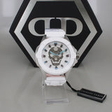 Philipp Plein The Skull White Dial White Silicone Strap Watch for Men - PWAAA1521 Authentic Buy Shop Now