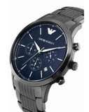Emporio Armani Renato Chronograph Quartz Blue Dial Grey Steel Strap Watch For Men - AR2505 Buy Now By Emporio Armani
