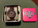 Fossil Vintage Muse Automatic Skeleton Maroon Dial Maroon Leather Strap Watch for Women - ME3137 Buy Now By Fossil