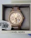 Michael Kors Tibby Chronograph Rose Gold Dial Two Tone Steel Strap Watch For Women - MK6828 Buy Now By Michael Kors