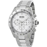 Hugo Boss Ikon Chronograph White Dial Silver Steel Strap Watch for Men - 1512962 Buy Now By Hugo Boss