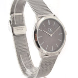 Calvin Klein Minimal Grey Dial Silver Mesh Bracelet Watch for Men - K3M22124 Buy Now By Calvin Klein
