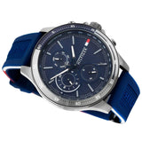 Tommy Hilfiger Bank Blue Dial Blue Rubber Strap Watch for Men - 1791721 Buy Now By Tommy Hilfiger