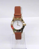 Marc Jacobs Mini Blade White Dial Brown Leather Strap Watch for Women - MBM1219 Buy Now By Marc Jacobs