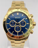 Hugo Boss Ikon Blue Dial Gold Steel Strap Watch for Men - 1513340 Buy Now By Hugo Boss