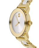 Movado Bold Silver Dial Two Tone Steel Strap Watch for Women - 3600129 Buy Now By Movado