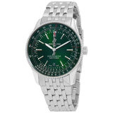Breitling Navitimer Automatic 41mm Green Dial Silver Steel Strap Watch for Men - A17326361L1A1 Buy Now By Breitling