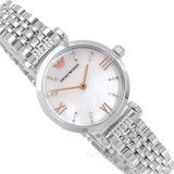 Emporio Armani Donna Mother of Pearl Dial Silver Steel Strap Watch For Women - AR11204 Buy Now By Emporio Armani