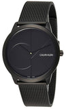 Calvin Klein Minimal Black Dial Black Mesh Bracelet Watch for Men - K3M514B1 Buy Now By Calvin Klein