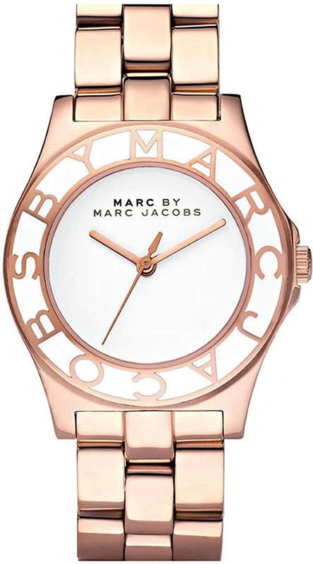 Marc Jacobs Blade White Dial Gold Steel Strap Watch for Women - MBM3075 Buy Now By Marc Jacobs
