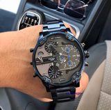 Diesel Daddy 2.0 Chronograph Grey Dial Blue Steel Strap Watch For Men - DZ7414 Buy Now By Diesel