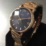 Marc Jacobs Baker Blue Dial Rose Gold Steel Strap Watch for Women - MBM3330 Buy Now By Marc Jacobs