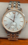 Emporio Armani Classic Silver Dial Two Tone Steel Strap Watch For Men - AR1839 Buy Now By Emporio Armani