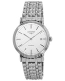 Longines Presence Automatic White Dial Silver Steel Strap Watch for Men - L4.921.4.12.6 Buy Now By Longines