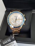 Hugo Boss Trophy White Dial Gold Steel Strap Watch for Men - 1513631 Buy Now By Hugo Boss