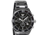 Emporio Armani Black Ceramic Chronograph Black Dial Watch For Men - AR1421 Buy Now By Emporio Armani