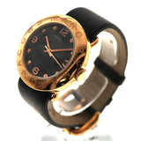 Marc Jacobs Amy Black Dial Black Leather Strap Watch for Women - MBM1225 Buy Now By Marc Jacobs