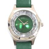 Marc Jacobs Henry Skeleton Green Dial Green Leather Strap Watch for Women - MBM1336 Buy Now By Marc Jacobs
