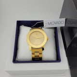Movado Bold Yellow Gold Dial Yellow Gold Steel Strap Watch For Women - 3600085 Buy Now By Movado