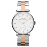 Marc Jacobs Baker White Dial Two Tone Steel Strap Watch for Women - MBM3312 Buy Now By Marc Jacobs