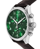 Tissot Chrono XL Chronograph Classic Green Dial Brown Leather Strap Watch For Men - T116.617.16.091.00 Buy Now By Tissot