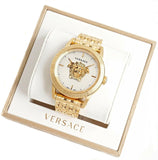 Versace Palazzo Empire White Dial Gold Steel Strap Watch for Men - VERD00318 Buy Now By Versace