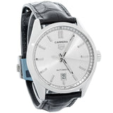 Tag Heuer Carrera Date Silver Dial Black Leather Strap Watch for Men - WBN2111.FC6505 Buy Now By Tag Heuer