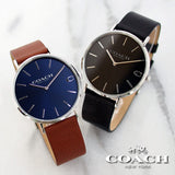 Coach Charles Blue Dial Brown Leather Strap Watch for Men - 14602151 Buy Now By Coach