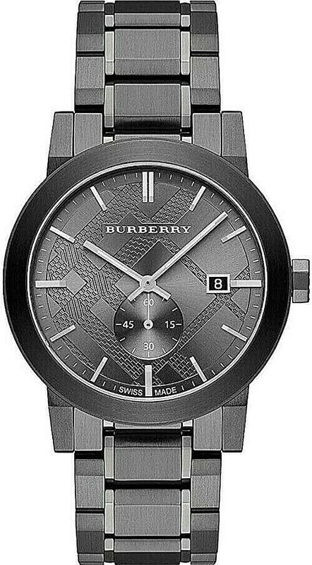 Burberry The City Black Dial Black Steel Strap Watch for Men - BU9902 Buy Now By Burberry