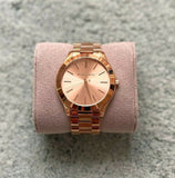 Michael Kors Slim Runway Rose Gold Dial Rose Gold Steel Strap Watch for Women - MK3197 Buy Now By Michael Kors